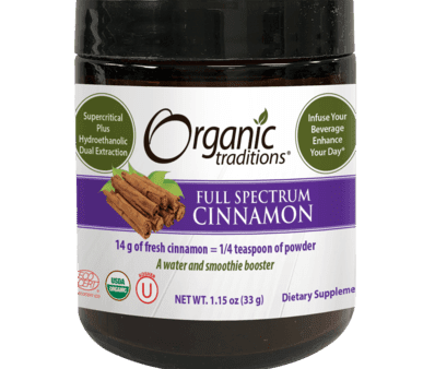 Organic traditions - cinnamon smoothie booster - 33g Online now