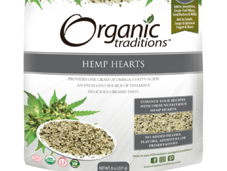 Organic traditions - organic hemp hearts - 227g For Cheap