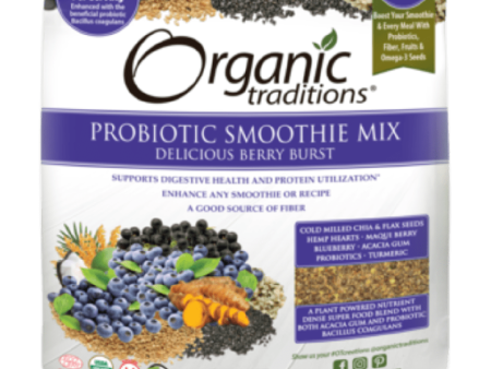 Organic probiotic smoothie mix, berry burst Online Sale