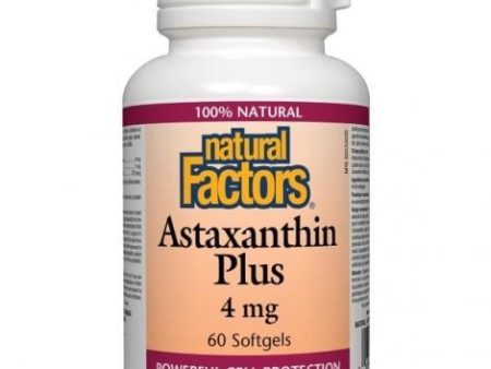 Natural factors - astaxanthin plus 4mg - 60 sgels Online Hot Sale