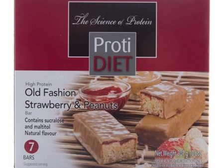 Proti diet – old fashion strawberry & peanut protein bar on Sale