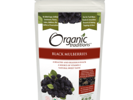 Organic traditions - dried black mulberries - 227g Online Hot Sale