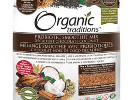 Organic probiotic smoothie mix, decadent chocolate coconut For Sale