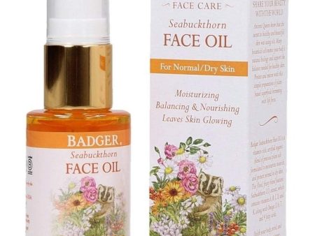 Badger - seabuckthorn face cleansing oil 30 ml Online now