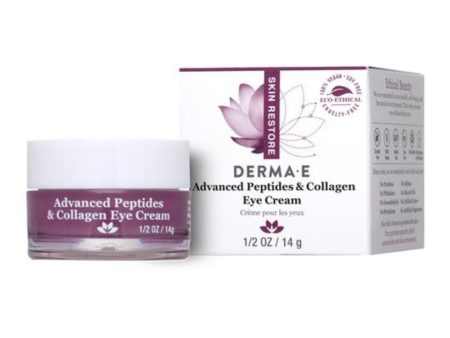 Derma e - advanced peptides & collagen eye cream - 14 ml Hot on Sale