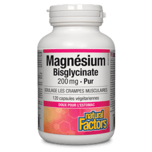 Natural factors - magnesium bisglycinate (200mg) on Sale