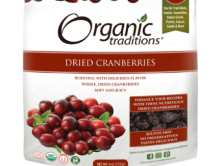 Organic traditions - dried cranberries - 113g Hot on Sale