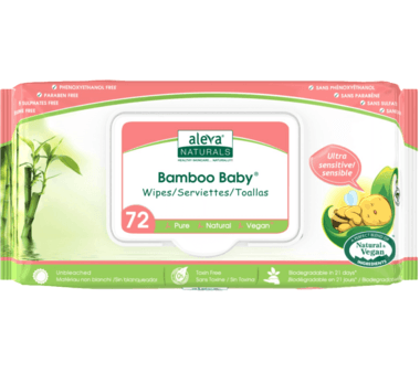 Aleva naturals - bamboo baby sensitive wipes 72 pk Hot on Sale