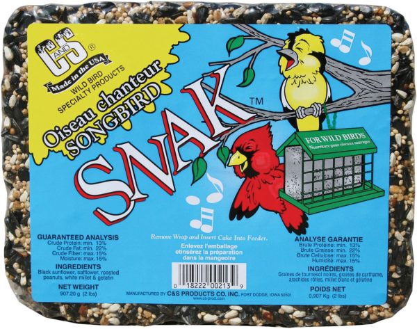 C And S Products Co Inc P - Songbird Snak Cake With Peanut Suet Nuggets Fashion