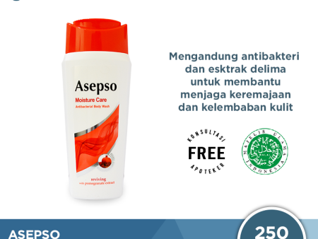 Asepso Body Wash Moisture Care 250 ML - Sabun Cair Antibacterial Online Sale