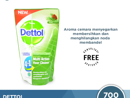 Dettol Multi Action Floor Cleaner Pine 700 ML - Pembersih Lantai Cheap