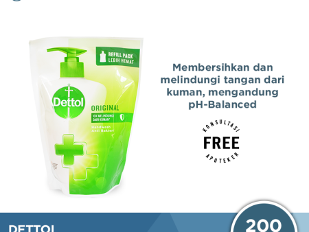 Dettol Handwash Original - 200 Gram Refill Pack Supply