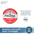 Pagoda Pastiles Rasa Stroberi 20 Gram - Permen Pelega Tenggorokan Fashion