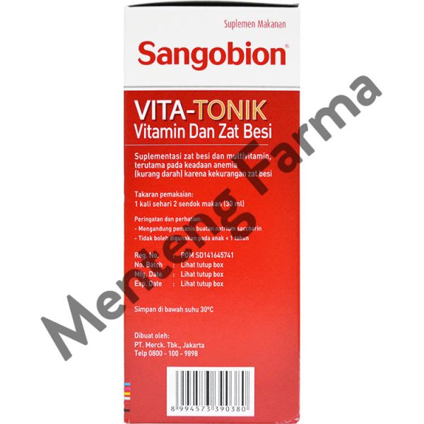 Sangobion VITA-TONIK 400 mL - Suplemen Penambah Darah   Anemia Online Hot Sale