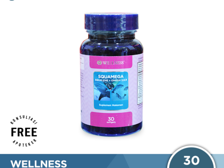 Wellness Squamega Isi 30 Kapsul - Suplemen Squalene dan Omega 3, 6, 9 For Discount