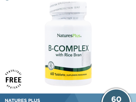 Natures Plus B Complex 60 Tablet - Vitamin Anti Stress dan Saraf on Sale