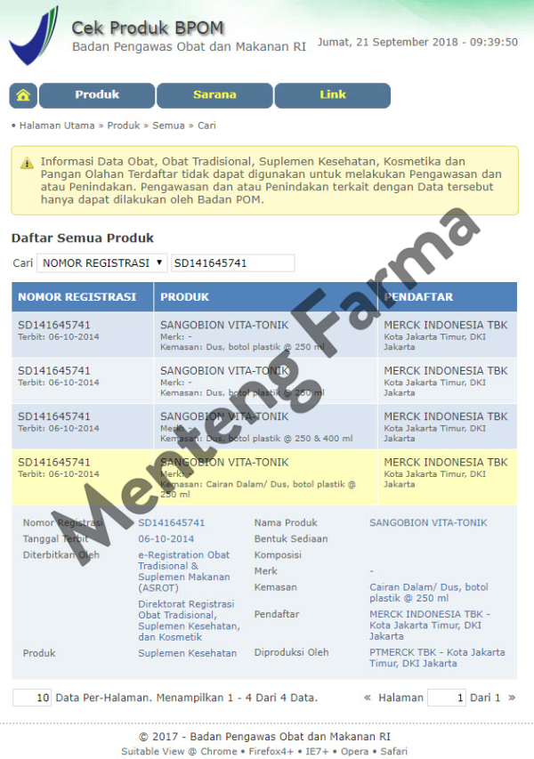 Sangobion VITA-TONIK 400 mL - Suplemen Penambah Darah   Anemia Online Hot Sale