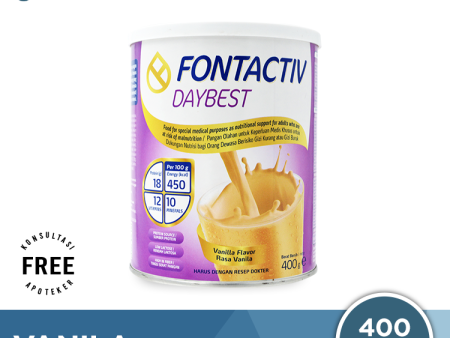 FontActiv Daybest Rasa Vanila 400 Gr - Susu Khusus Penderita Diabetes Sale