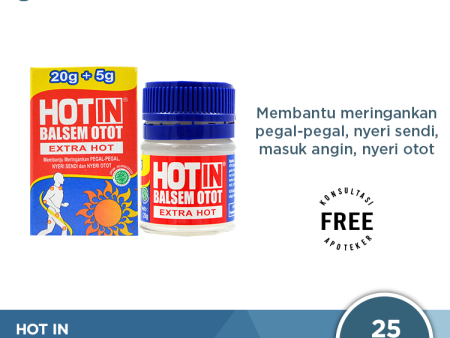 Hot In Balsem Otot Extra Hot - Pereda Pegal Linu dan Nyeri Sendi Discount