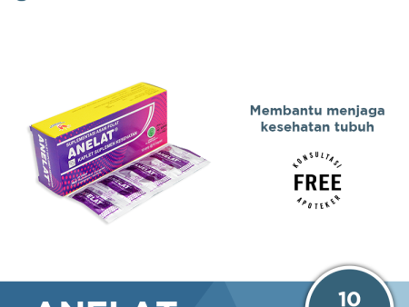 Anelat Strip 10 Kaplet - Suplementasi Asam Folat Ibu Hamil Discount