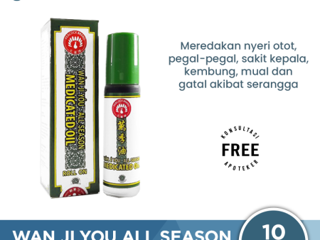 Wan Ji You All Season Medicated Oil Roll On 10 mL - Meredakan Nyeri Otot dan Masuk Angin For Cheap