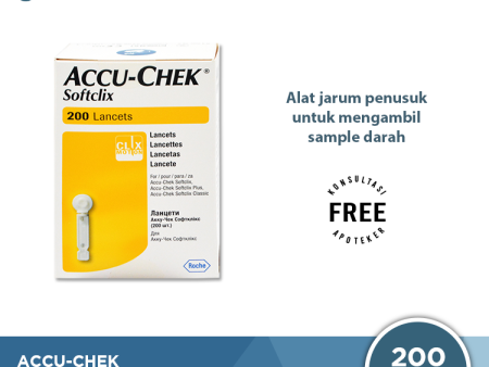 Accu-Chek Softclix 200 Lancets - Jarum Lancet Sekali Pakai Hot on Sale