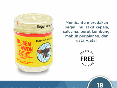 Balsem Cap Tawon 18 g - Balsem Asli Makasar Cheap