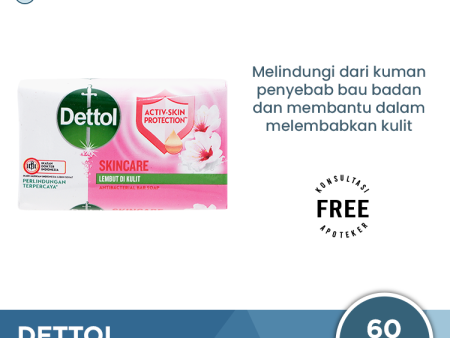 Sabun Mandi Batang Dettol Skincare - 60 gram Online Sale