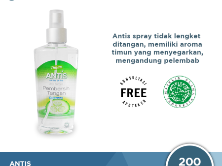 Antis Hand Sanitizer Spray Timun 200 mL Online