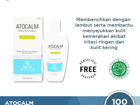 Atocalm Liquid Wash 100 ML - Pembersih Untuk Kulit Kering dan Sensitif Online Hot Sale