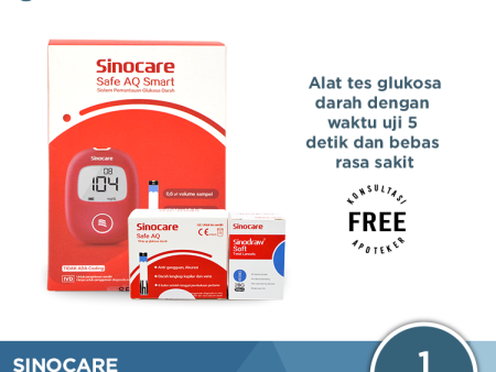 Sinocare Safe AQ Smart Alat Cek Gula Darah For Sale