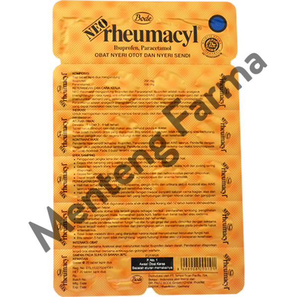 Neo Rheumacyl 20 Tablet - Obat Pereda Nyeri Otot Online Hot Sale