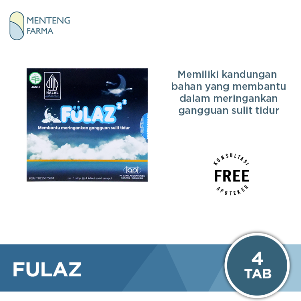 Fulaz 4 Tablet - Meringankan Gangguan Sulit Tidur on Sale