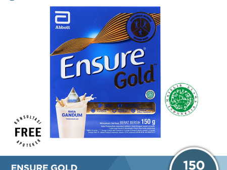 Ensure Gold Gandum 150 Gram - Susu Penambah Nutrisi Dewasa Rendah Laktosa Online Sale