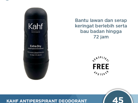 Kahf Extra Dry Antiperspirant Deodorant 45 mL - Menyerap Keringat Berlebih Online now