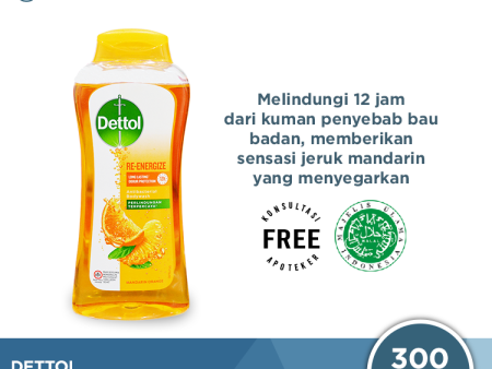 Sabun Mandi Cair Dettol ProFresh Re-Energize - 300 Gram Cheap