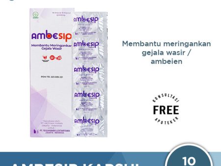 Ambesip 10 Tablet - Meredakan Gejala Wasir Online now