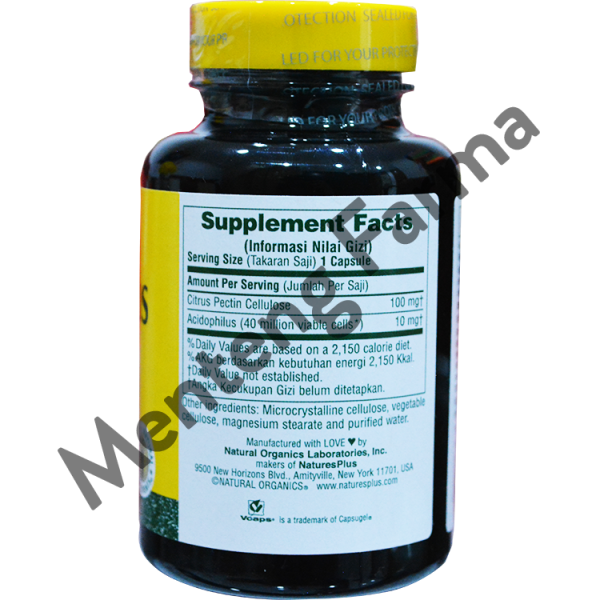 Natures Plus Acidophilus With Pectin 90 Kapsul - Suplemen Pencernaan Online now