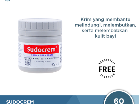 Sudocrem Baby Care Cream 60 Gr - Krim Gatal Ruam Iritasi Diaper Eksim Online Hot Sale