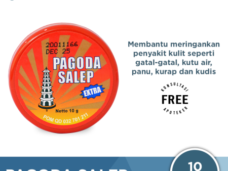 Pagoda Salep Extra 10 Gram - Salep Gatal Kulit, Panu, Kudis, Kutu air Online