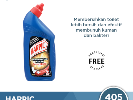 Harpic Power Clean Penghancur Kerak Citrus 405 ML - Pembersih dan Penghancur Kerak Kloset Sale