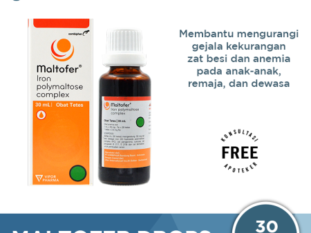 Maltofer Drops 30 mL - Vitamin Zat Besi Anak-anak Remaja dan Dewasa Fashion