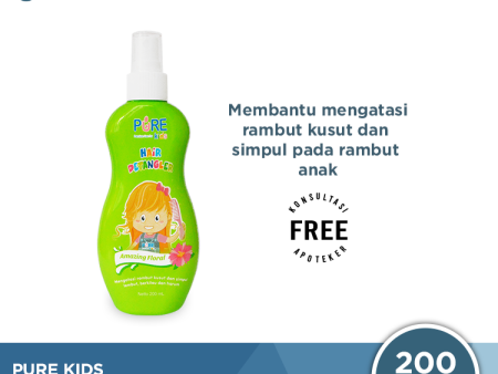 Pure Kids Hair Detangler Amazing Floral 200 mL - Pelembut Rambut Kusut Hot on Sale