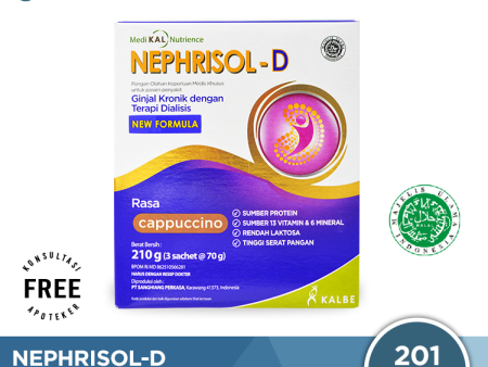 Nephrisol D Cappucino 210 Gram - Susu Khusus Pasien Ginjal Dialisis For Cheap