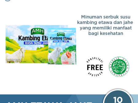 AMH Etawa Jahe Isi 10 Sachet - Susu Kambing Etawa Jahe Fashion