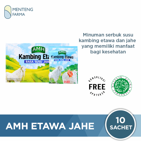 AMH Etawa Jahe Isi 10 Sachet - Susu Kambing Etawa Jahe Fashion