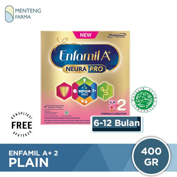 Enfamil A+ Tahap 2 Susu Formula Bayi Plain 400 Gr For Sale