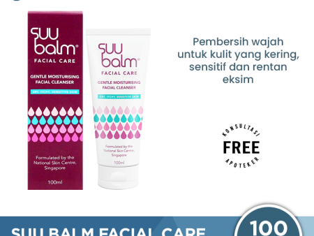 Suu Balm Facial Cleanser Dry Itchy Sensitive Skin 100 mL - Pembersih Wajah Kulit Kering dan Sensitif Sale