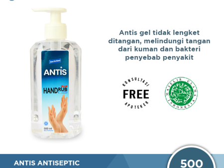 Antis Hand Rub 500 mL - Antis Hand Sanitizer Pembersih Tangan Hot on Sale