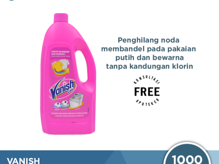 Vanish Cair Pink 1 L - Penghilang Noda Pakaian Putih dan Bewarna For Cheap